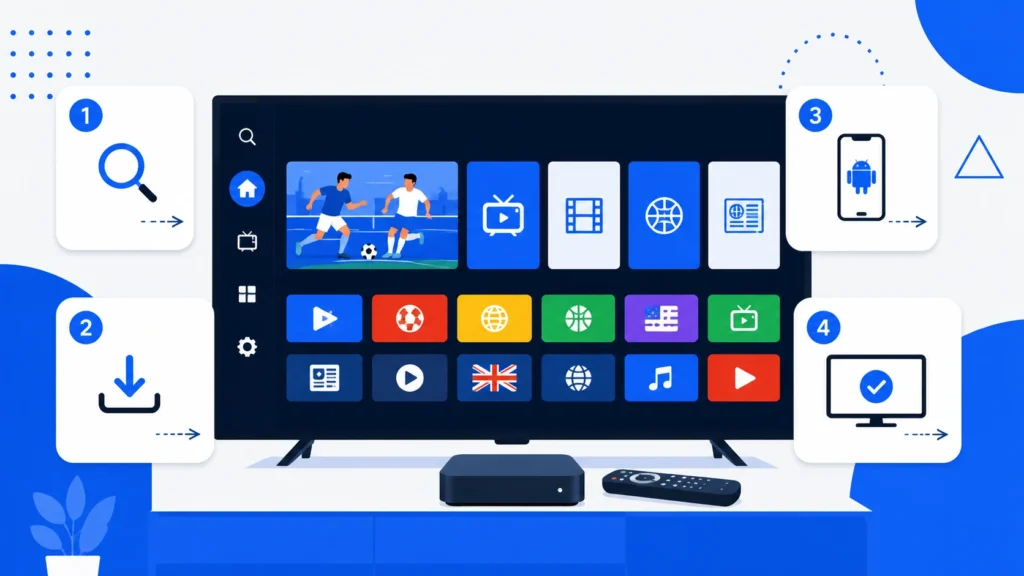 Installation d'IPTV Smarters Pro sur Android TV