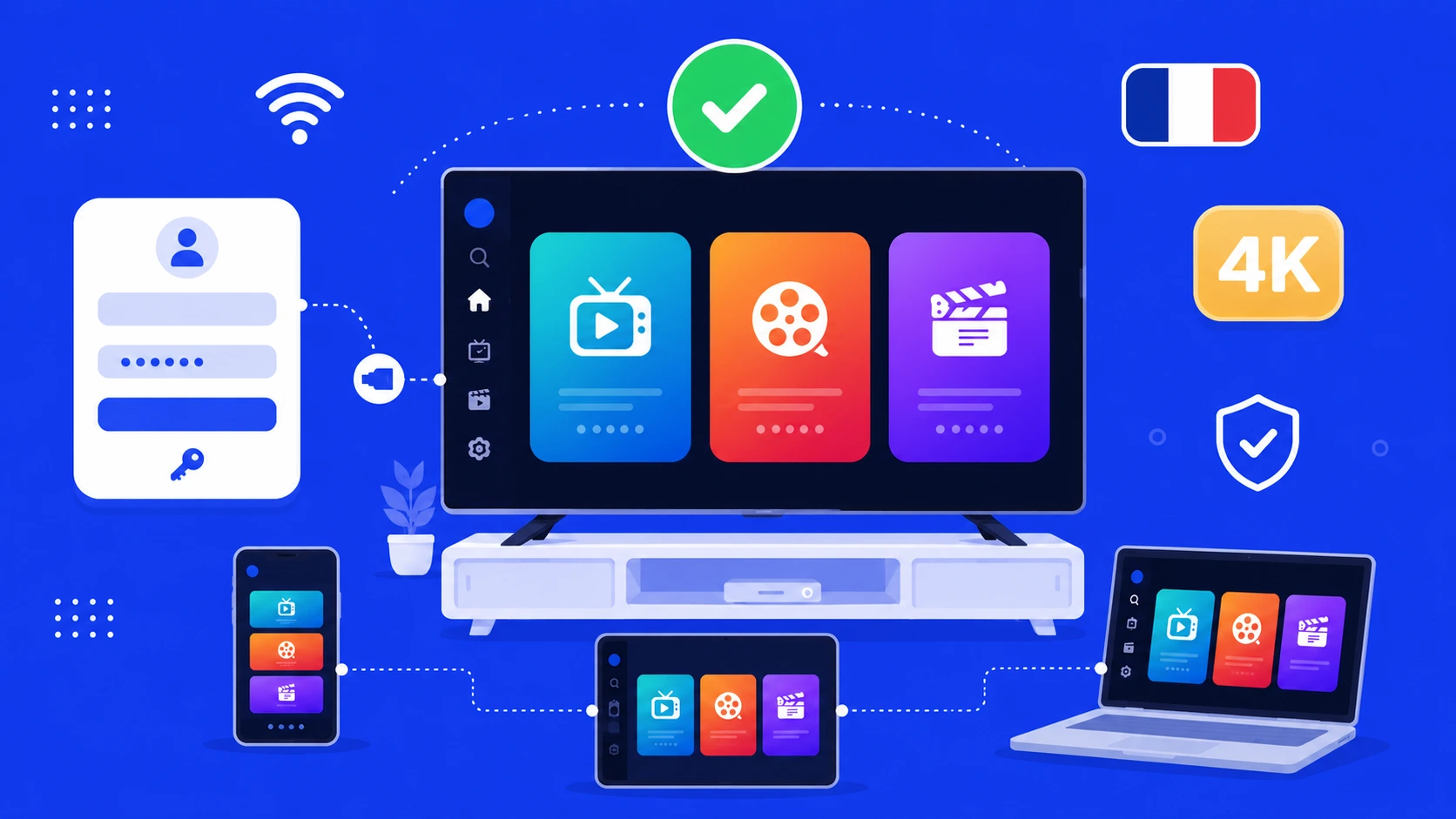 Abonnement IPTV compatible IPTV Smarters Pro 2026