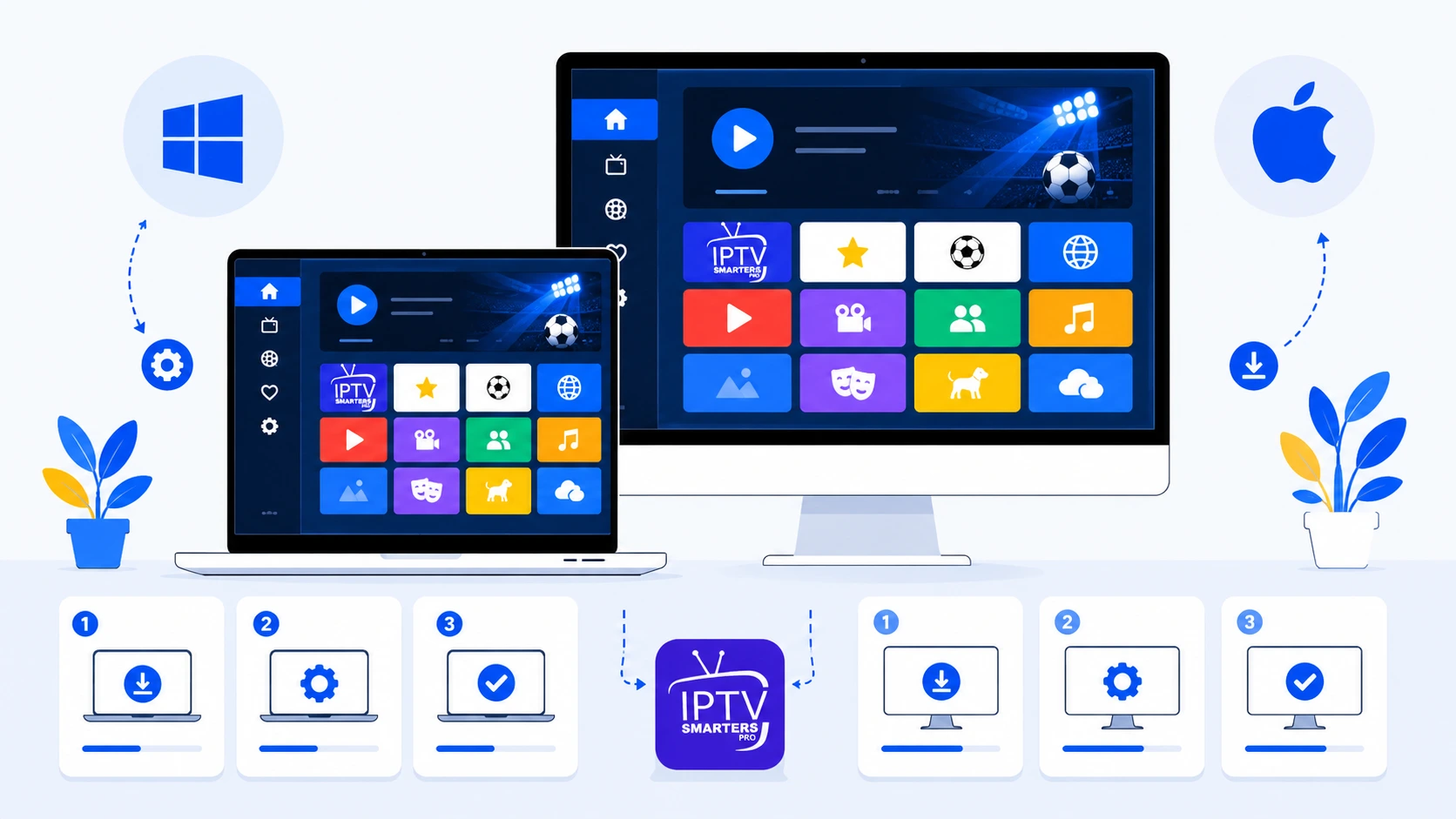 Installation d'IPTV Smarters Pro sur PC Windows et Mac