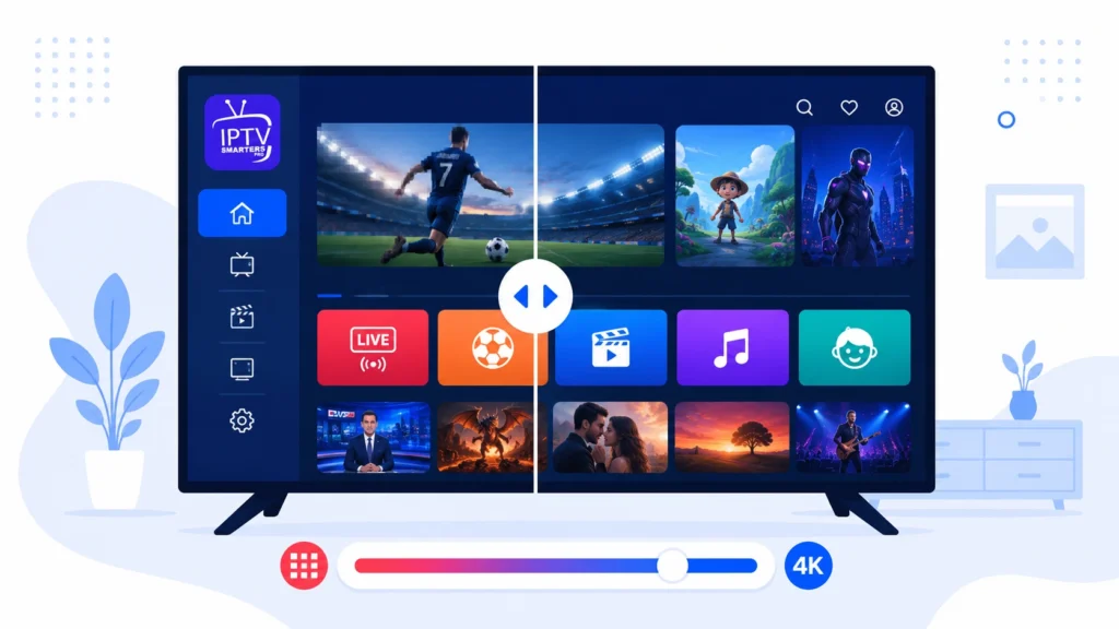Amélioration de la qualité d'image sur IPTV Smarters Pro