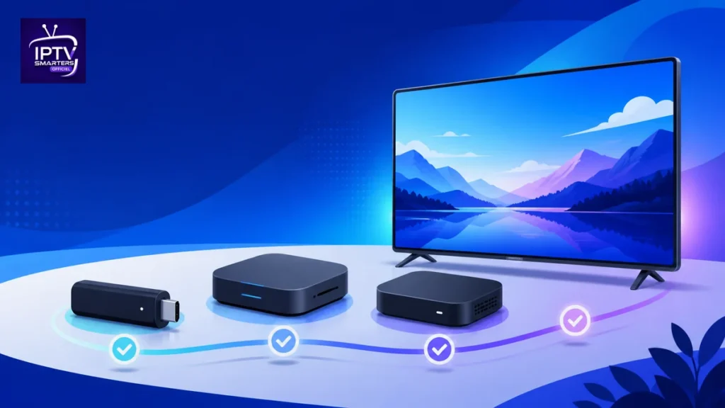 Appareil IPTV 4K avec Smart TV, stick et box de streaming comparés