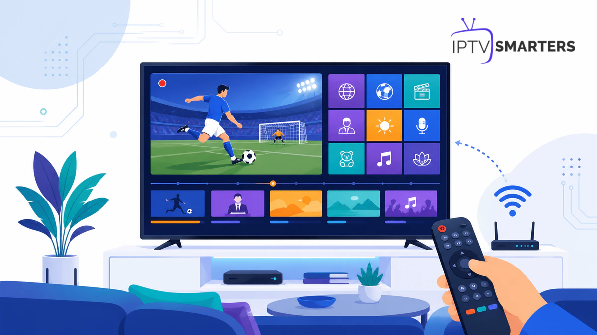 Regarder la TV en direct IPTV avec IPTV Smarters Pro sur téléviseur, tablette et mobile