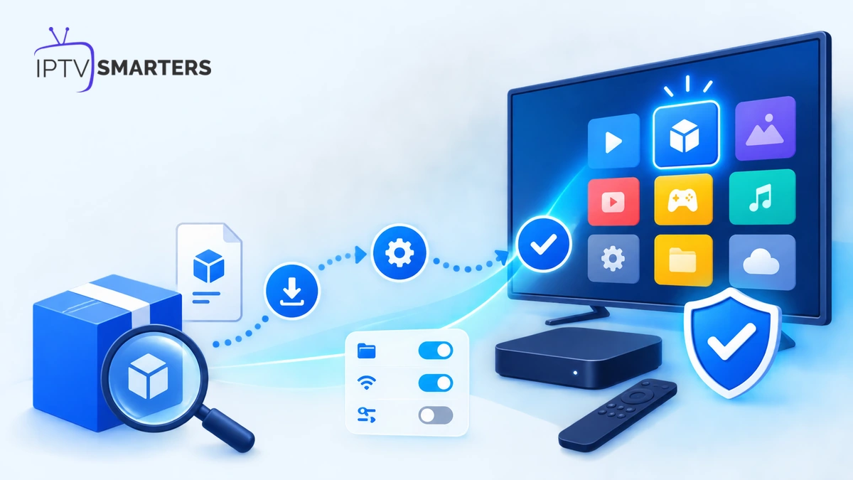 iptv apk installation sécurisée sur télévision et box avec contrôle du fichier