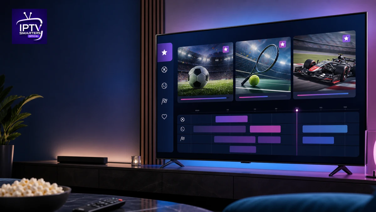 Sport IPTV Smarters Pro : accès aux chaînes en 2026