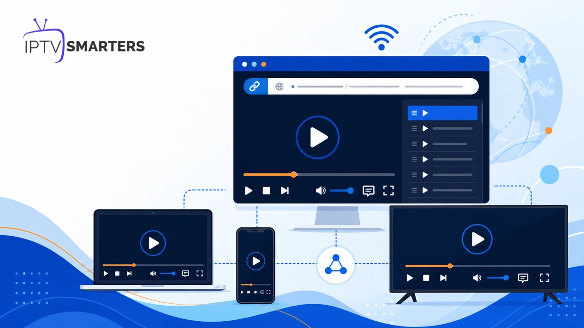 VLC IPTV sur ordinateur, smartphone et télévision avec playlist et réseau
