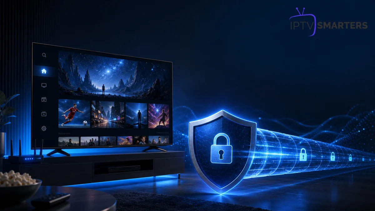 VPN IPTV Smarters Pro avec tunnel sécurisé sur Smart TV
