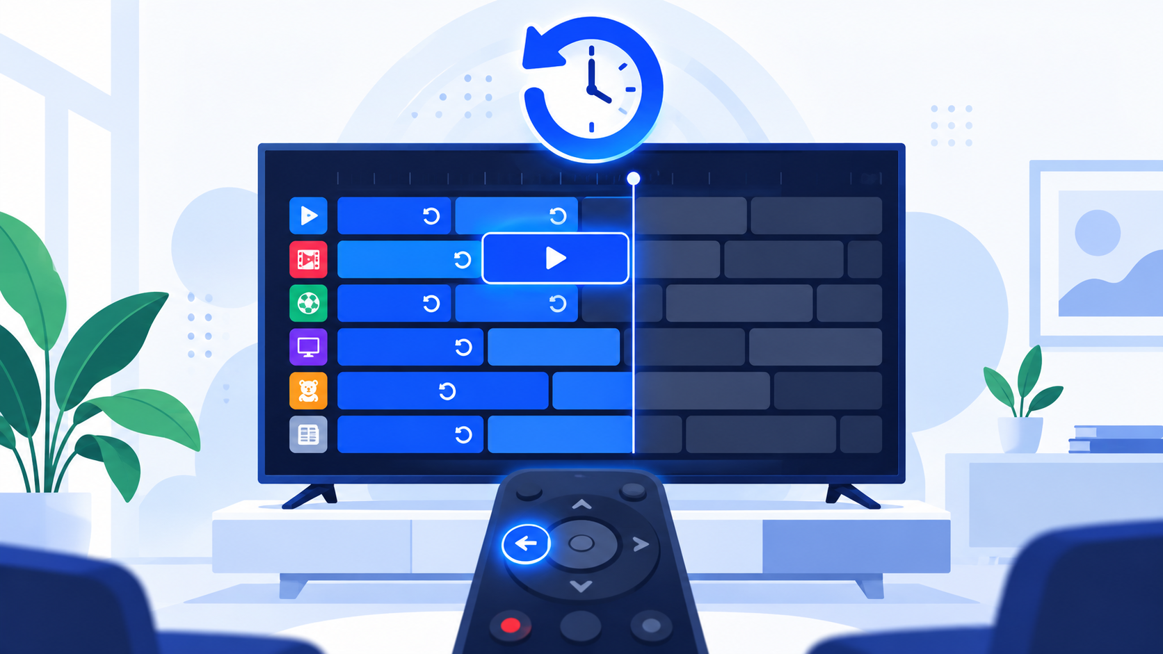 Replay IPTV Smarters Pro : guide TV avec programmes déjà diffusés disponibles en catch-up